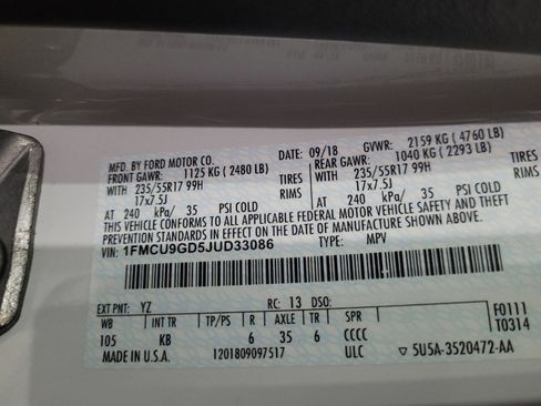 Used 2018 Ford Escape SE w/ Ford Safe & Smart Package image 33