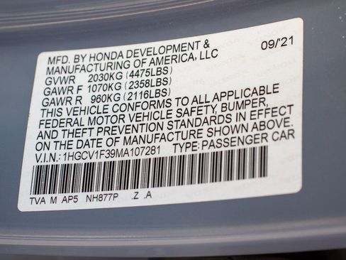 Certified 2021 Honda Accord Sport image 38