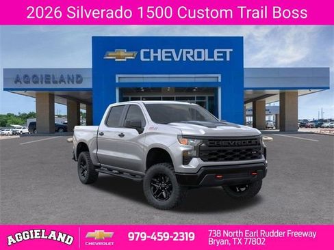 New 2026 Chevrolet Silverado 1500 Custom Trail Boss w/ LPO, Dark Essentials Package image 1