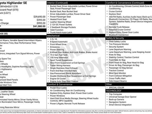 Used 2017 Toyota Highlander SE FWD image 14