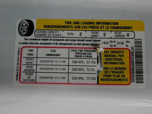 Used 2023 Ford Transit 250 148 High Roof Extended AWD w/ Load Area Protection Package image 66