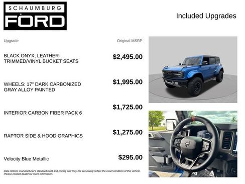 Used 2024 Ford Bronco Raptor w/ Interior Carbon Fiber Pack 6 AWD/4WD image 4