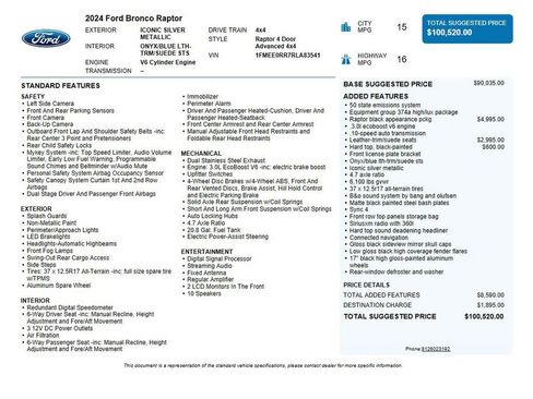 Used 2024 Ford Bronco Raptor AWD/4WD image 38
