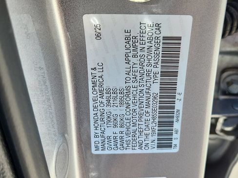 Certified 2025 Honda Civic Sport image 19