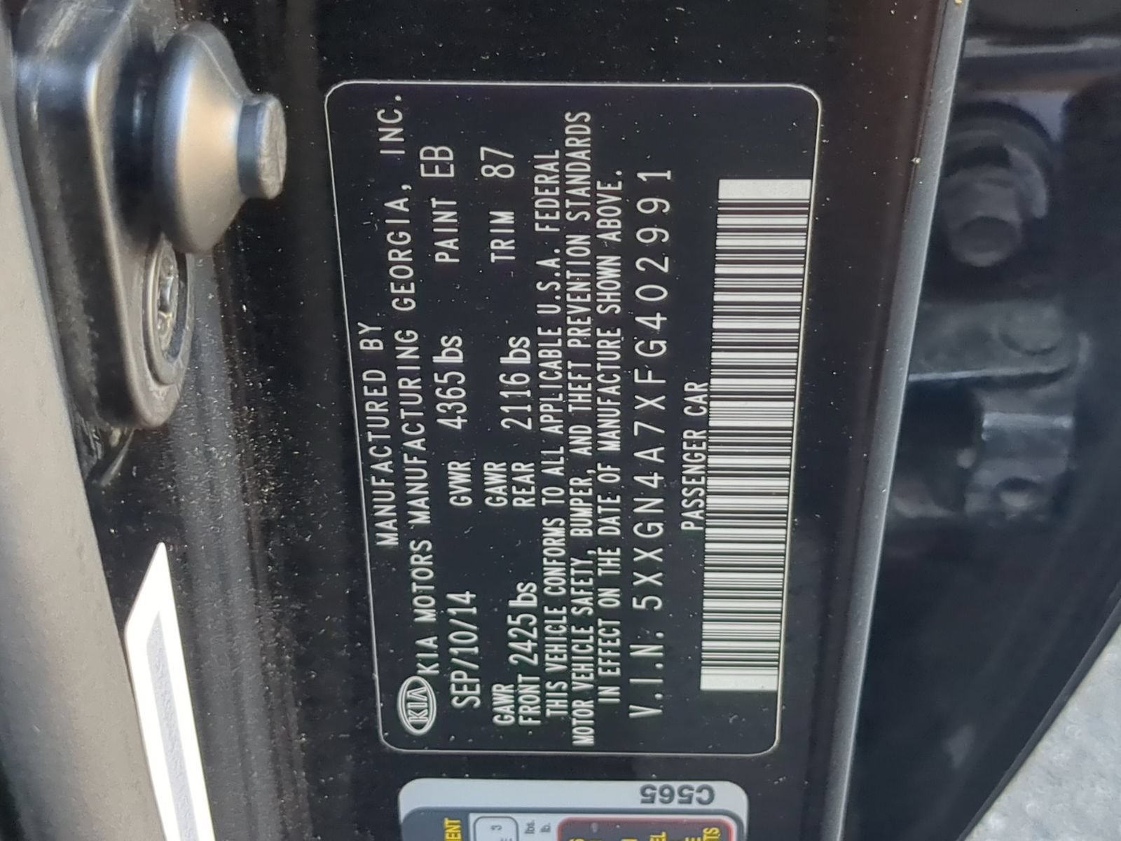 Used 2015 Kia Optima EX w/ EX Premium Package FWD image 32