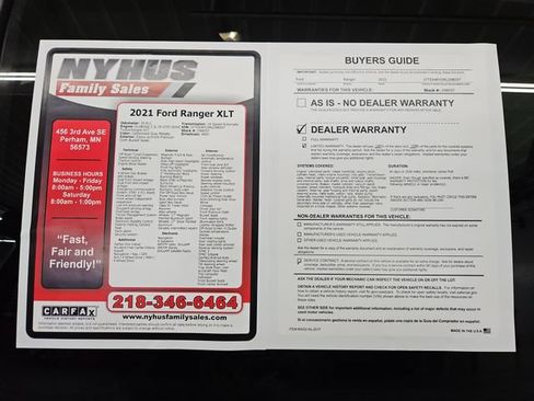 Used 2021 Ford Ranger XLT w/ Equipment Group 301A Mid AWD/4WD image 56