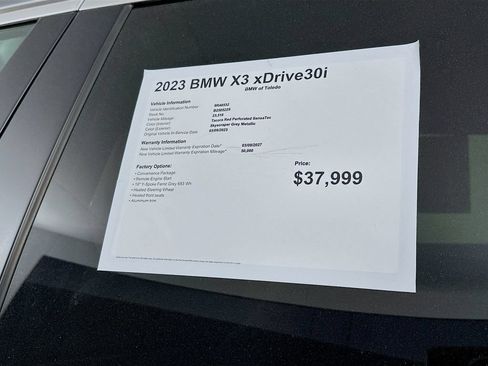 Used 2023 BMW X3 xDrive30i w/ Convenience Package AWD/4WD image 12