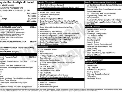 Used 2020 Chrysler Pacifica Limited w/ Advanced Safetytec Group image 6