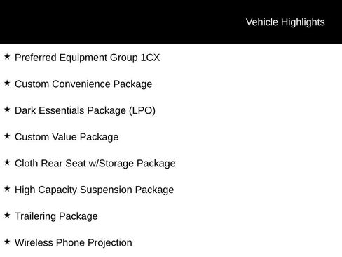 Used 2023 Chevrolet Silverado 1500 Custom w/ LPO, Dark Essentials Package image 6