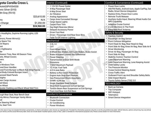 Used 2023 Toyota Corolla Cross L image 3