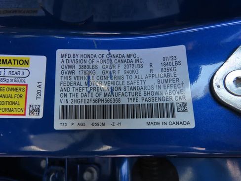 Certified 2023 Honda Civic Sport image 24