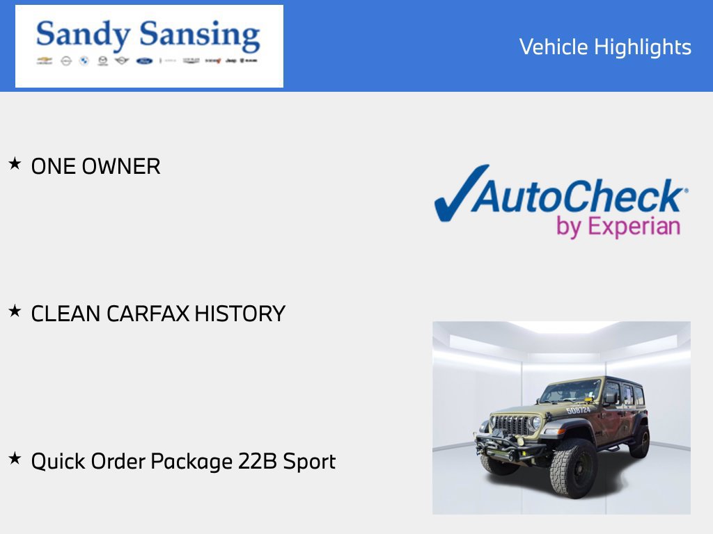Used 2025 Jeep Wrangler Unlimited Sport AWD/4WD image 9