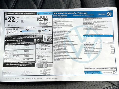 New 2026 Volkswagen Atlas Cross Sport SE image 17