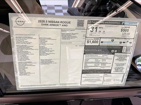 New 2026 Nissan Rogue Dark Armor AWD/4WD image 41