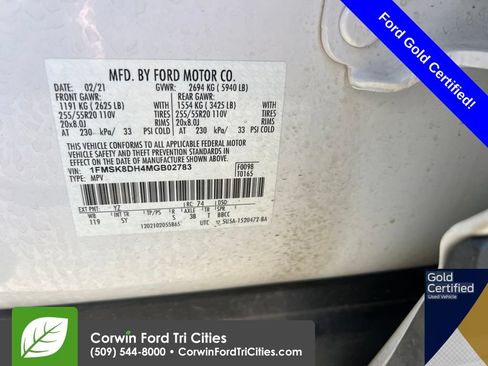 Used 2021 Ford Explorer XLT w/ Equipment Group 202A AWD/4WD image 5