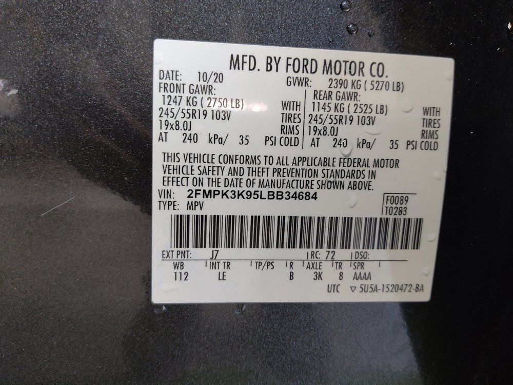 Used 2020 Ford Edge Titanium FWD image 33