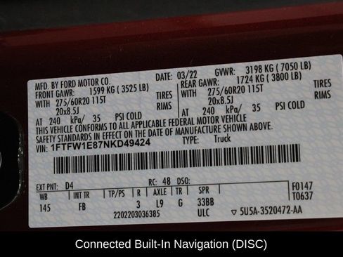 Used 2022 Ford F150 XLT w/ Equipment Group 302A High AWD/4WD image 35