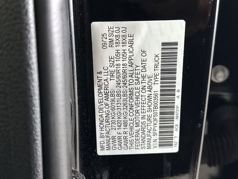 Used 2026 Honda Ridgeline RTL image 28