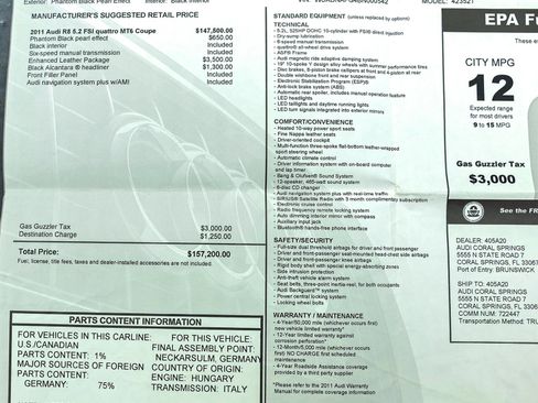 Used 2011 Audi R8 V10 image 92