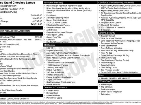 Used 2023 Jeep Grand Cherokee Laredo AWD/4WD image 6