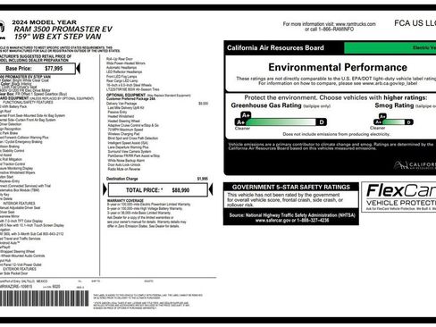 Used 2024 RAM ProMaster 3500 w/ Delivery Van Package image 3