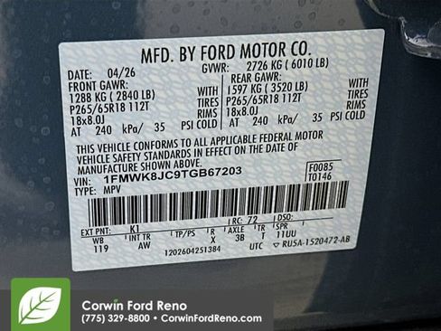New 2026 Ford Explorer Tremor w/ Tremor Ultimate Package AWD/4WD image 37