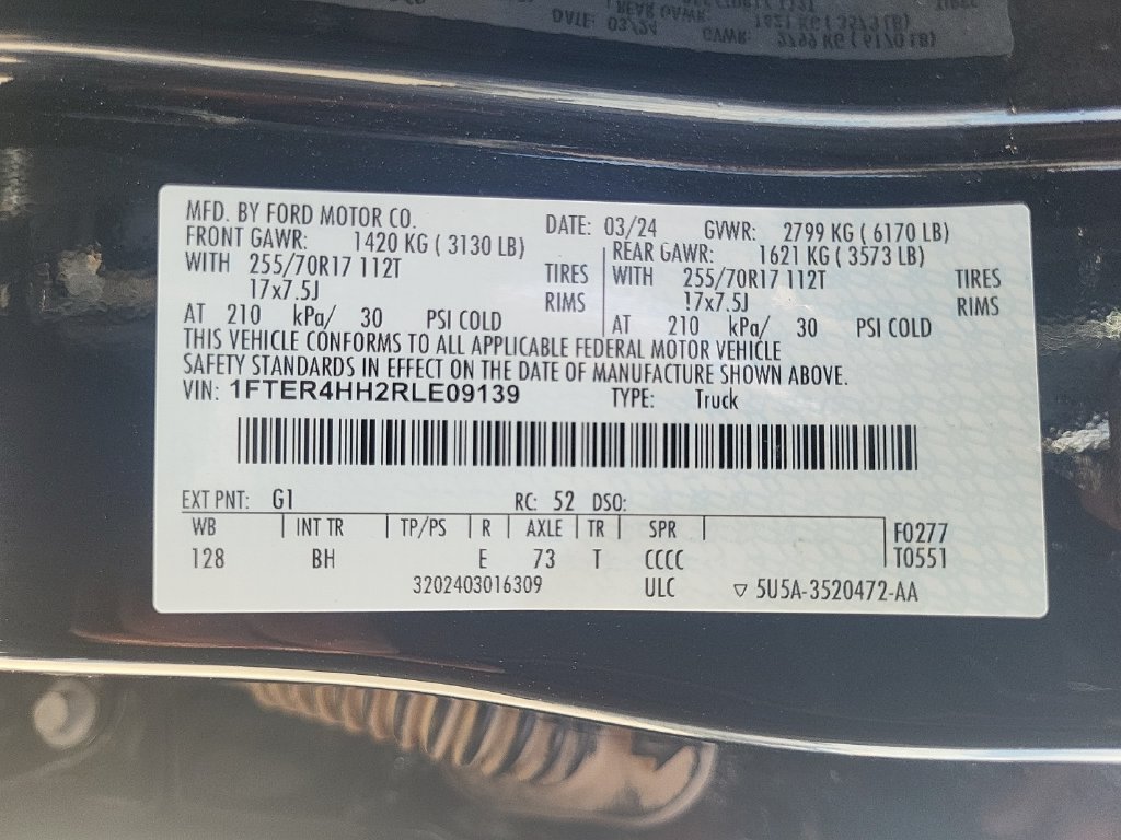 Used 2024 Ford Ranger XLT w/ Technology Package AWD/4WD image 24