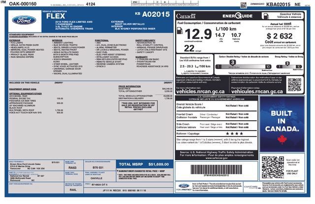 Used 2019 Ford Flex Limited w/ Limited Appearance Package AWD/4WD image 2