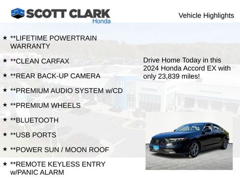 Certified 2024 Honda Accord EX image 11