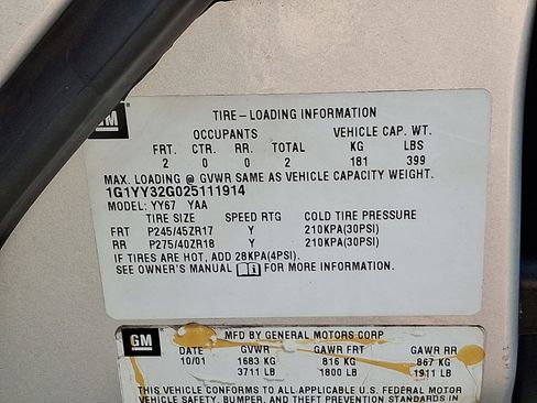 Used 2002 Chevrolet Corvette Convertible w/ Preferred Equipment Group2 image 27