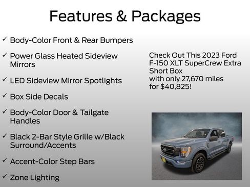 Certified 2023 Ford F150 XLT w/ Equipment Group 302A High AWD/4WD image 8