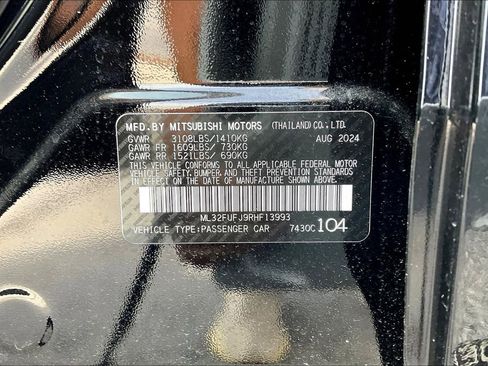 New 2024 Mitsubishi Mirage G4 Black Edition image 12