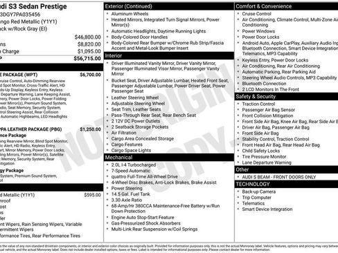 Used 2023 Audi S3 Prestige w/ Prestige Package AWD/4WD image 7