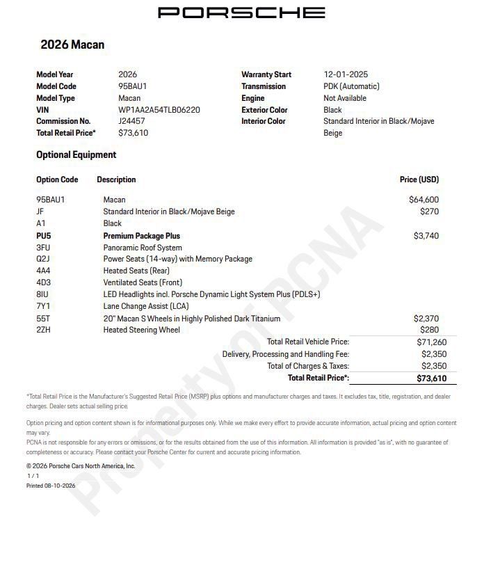 Certified 2026 Porsche Macan AWD/4WD image 6