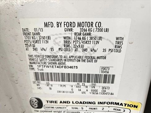 Used 2013 Ford F150 Limited image 24