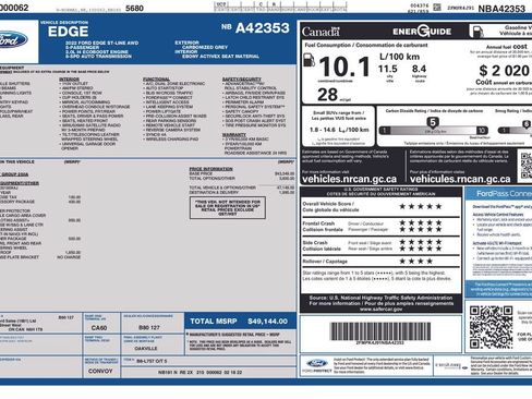 Used 2022 Ford Edge ST-Line w/ Cold Weather Package AWD/4WD image 10
