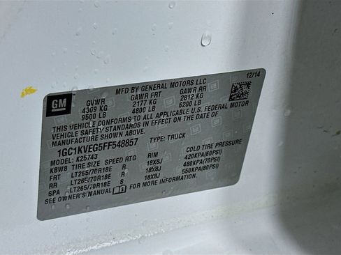 Used 2015 Chevrolet Silverado 2500 LT w/ LT Convenience Package AWD/4WD image 35