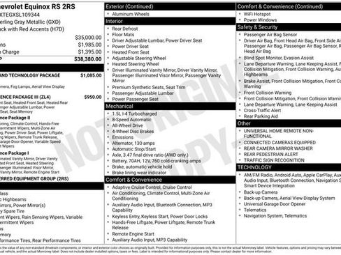 Certified 2025 Chevrolet Equinox RS w/ Safety and Technology Package AWD/4WD image 24