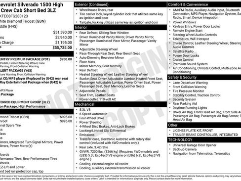 Used 2015 Chevrolet Silverado 1500 High Country w/ High Country Premium Package image 26