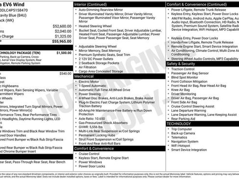 Certified 2023 Kia EV6 Wind w/ Wind Technology Package image 10