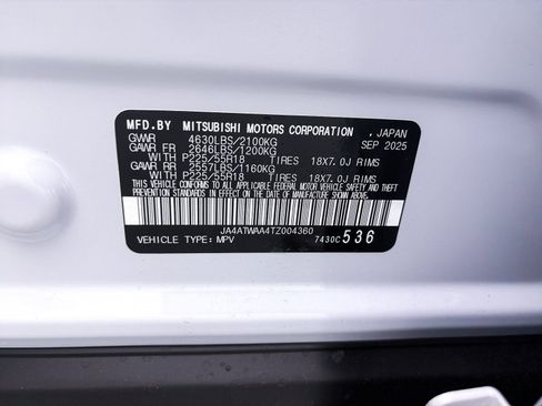 New 2026 Mitsubishi Eclipse Cross SEL AWD/4WD image 26