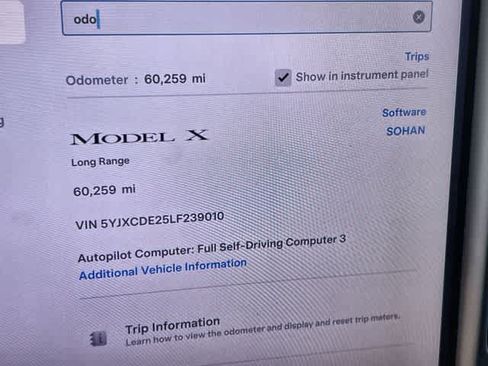 Used 2020 Tesla Model X Long Range AWD/4WD image 19