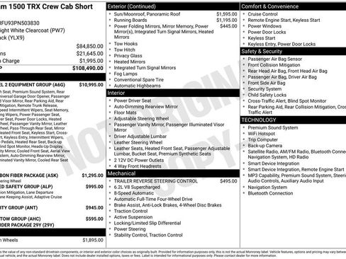 Used 2023 RAM 1500 TRX w/ TRX Level 2 Equipment Group AWD/4WD image 13