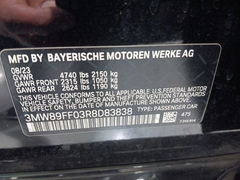 Certified 2024 BMW 330i xDrive Sedan w/ M Sport Package AWD/4WD image 3