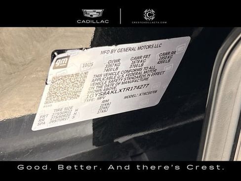 Certified 2026 Cadillac Escalade 2WD w/ LPO, Floor Liner Package image 35