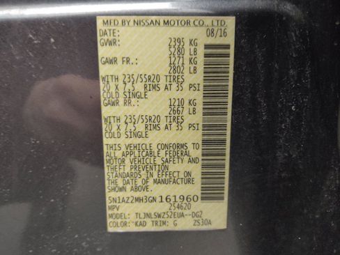 Used 2016 Nissan Murano Platinum w/ Platinum Technology Package image 33