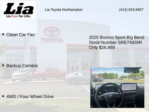 Used 2025 Ford Bronco Sport Big Bend AWD/4WD image 7