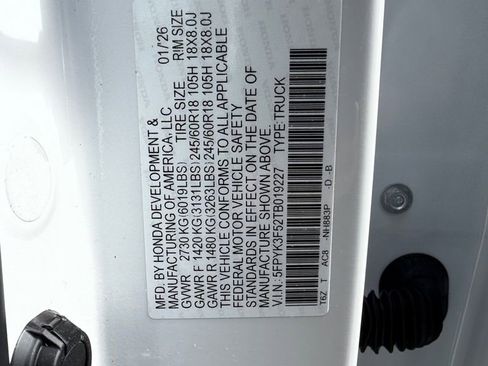 New 2026 Honda Ridgeline RTL image 26