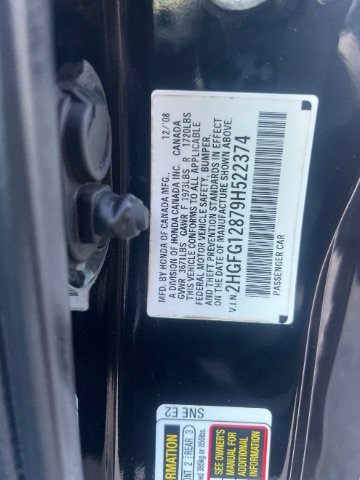 Used 2009 Honda Civic EX image 9