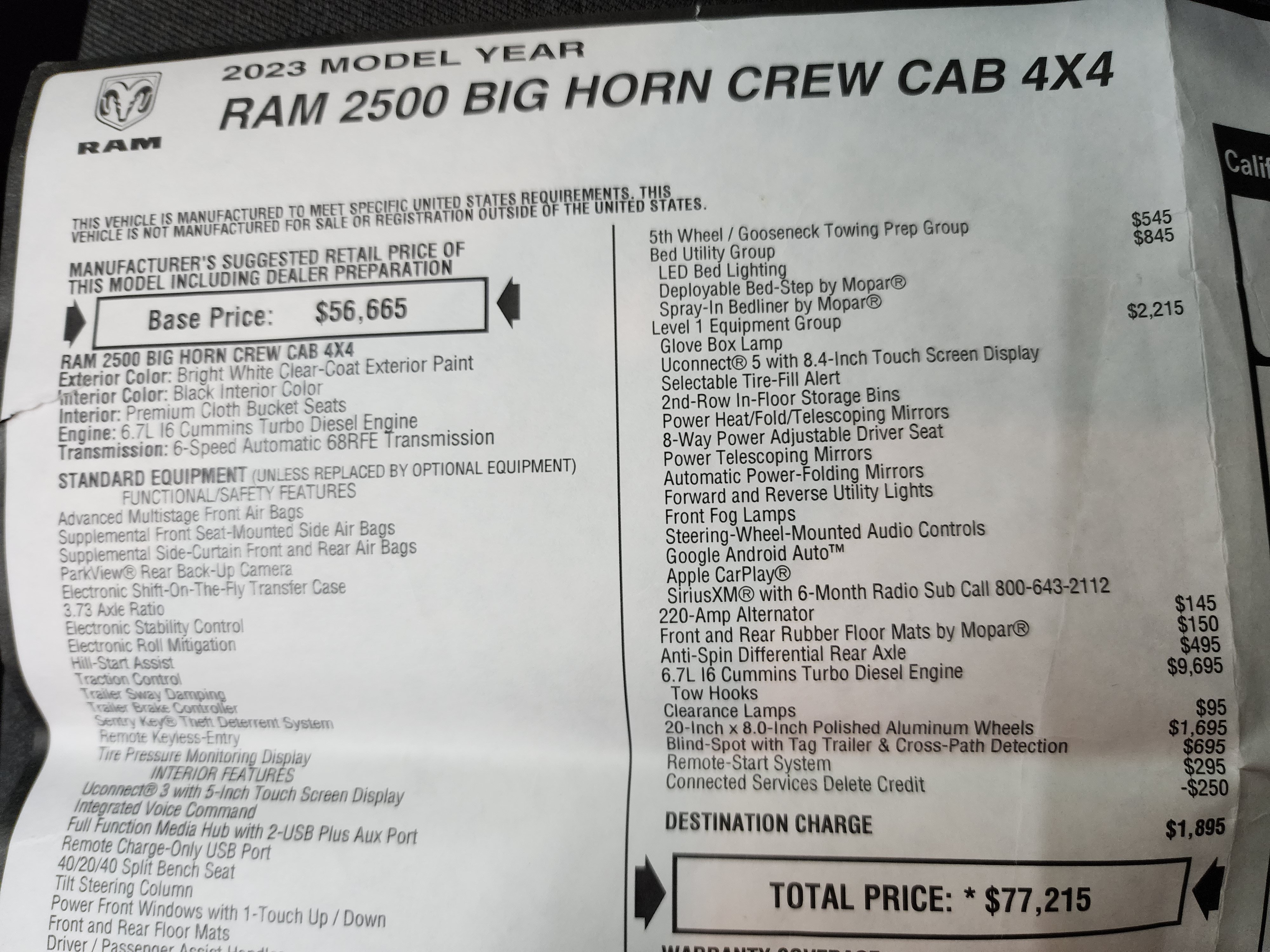 Used 2023 RAM 2500 Big Horn w/ Level 1 Equipment Group AWD/4WD image 43